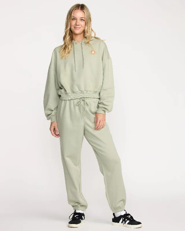 Stone Dream Fleece Pants - Sage Classic Bootcut Trousers