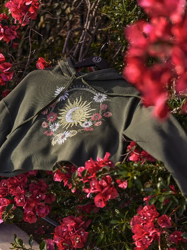 One Love Cropped Hoodie Hoodie with Color Block Contrast Stylish