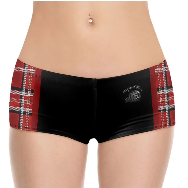 TRP Twisted Patterns 06: Digital Plaid 01-05A Designer Hot Pants Classic Straight Pants