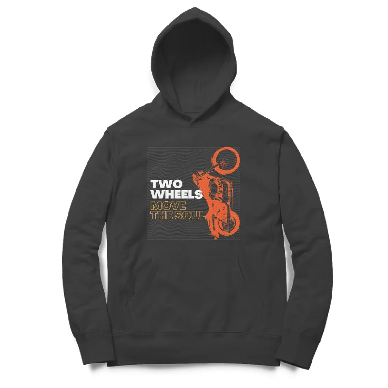 Two Wheels - Unisex Hoodie Hoodie with Stripes Bold Sporty