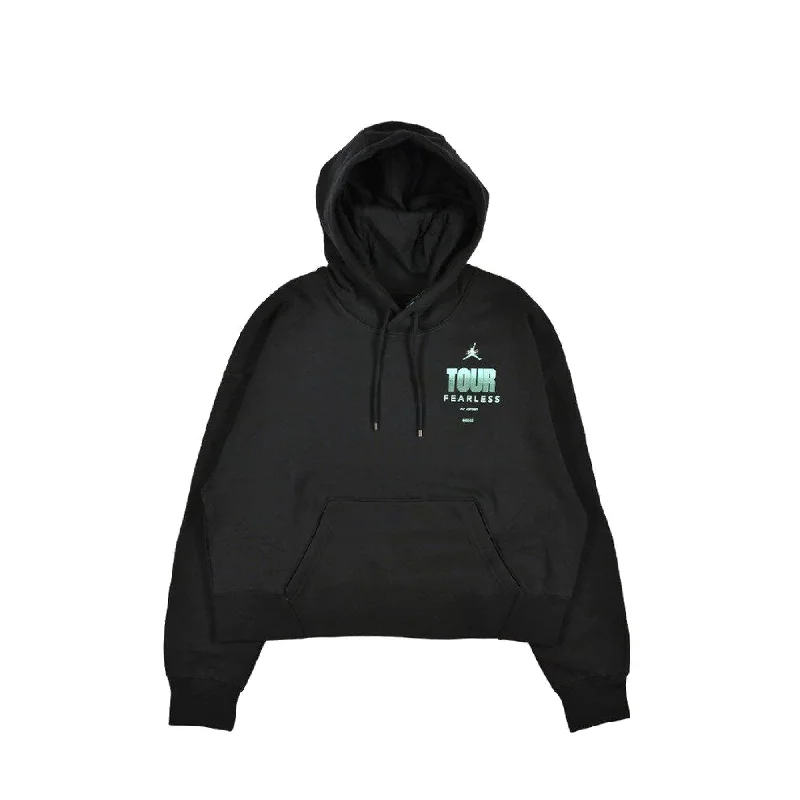 W Air Jordan HL Fearless Hoodie 'Black' Hoodie with Contrast Stitching Detailed Premium