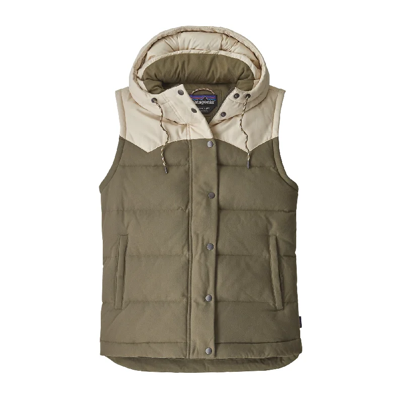W's Bivy Hooded Vest Hoodie with Applique Textured Unique