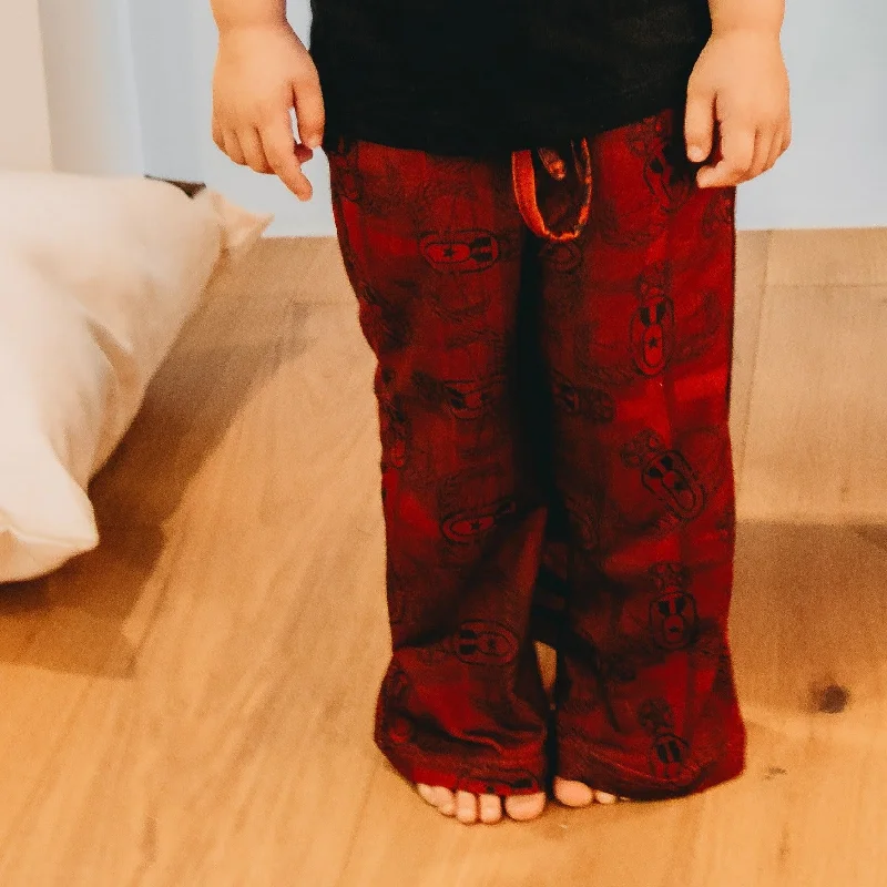 "EOD Plaid" Pajama Pants (Youth) Chic Black Leggings