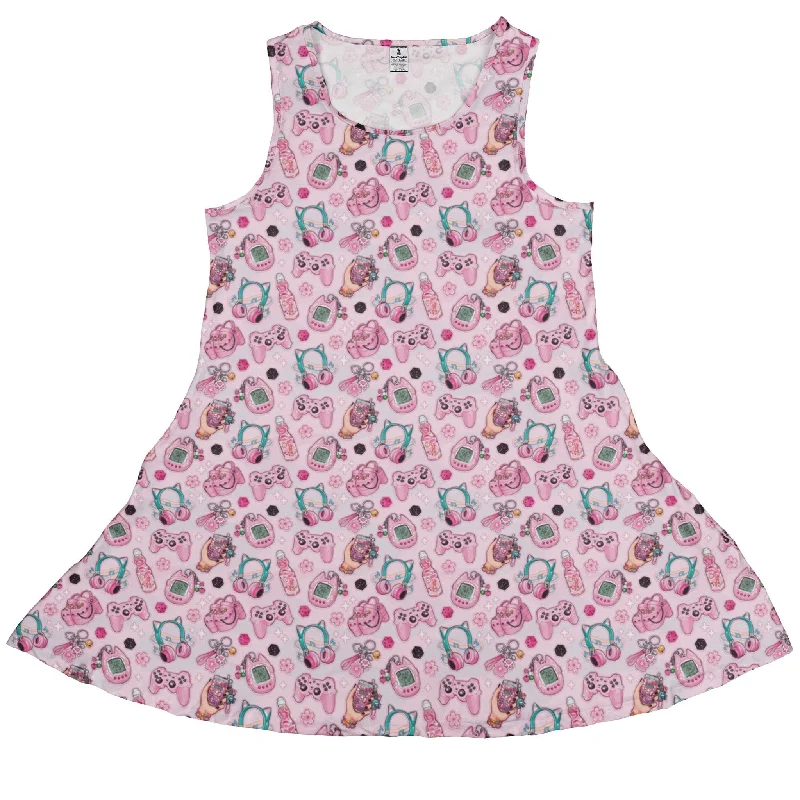 Anime Gamer Items Pink Dress