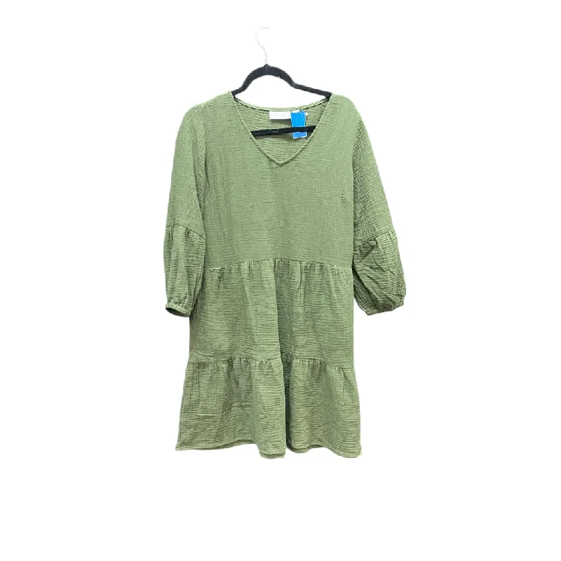 Dress Casual Short By Belle By Kim Gravel In Green, Size: S