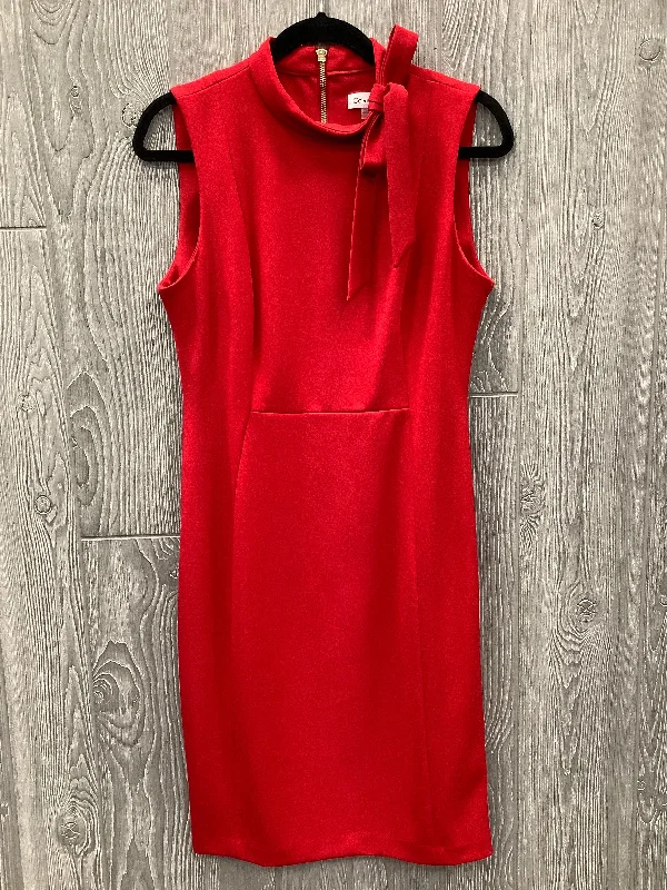 Dress Work By Calvin Klein In Red, Size: M