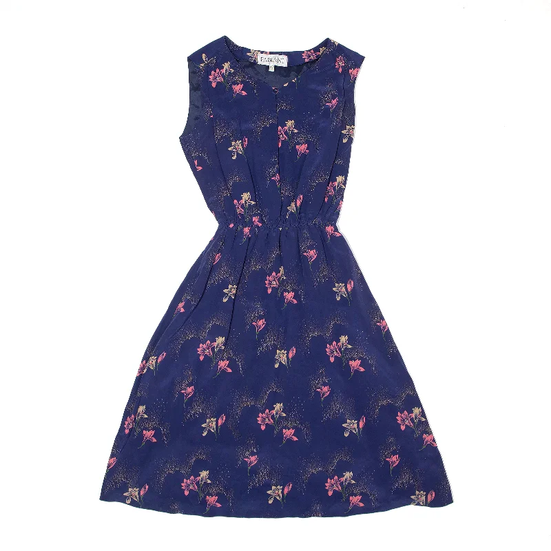 FABIANI Blue Fit & Flare Dress UK 12
