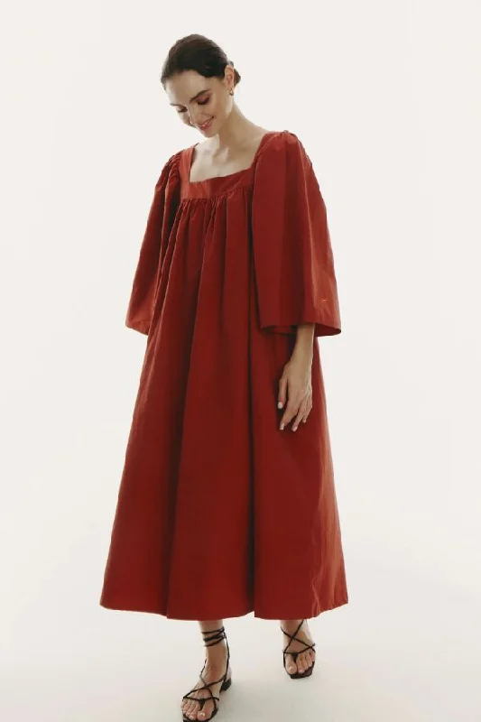 Geenah Dress | Brick
