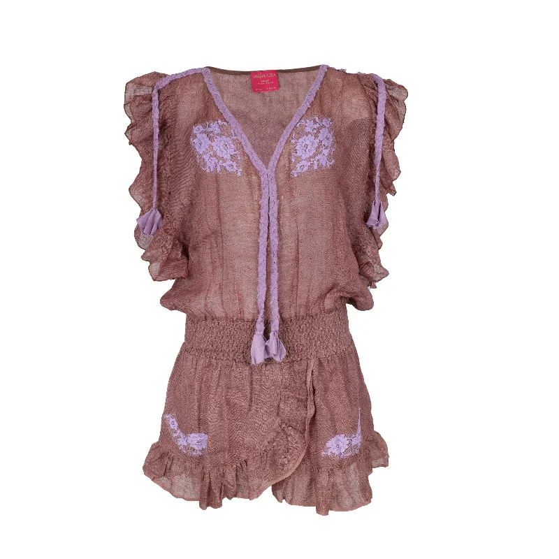 Joe Dress Linen Havana