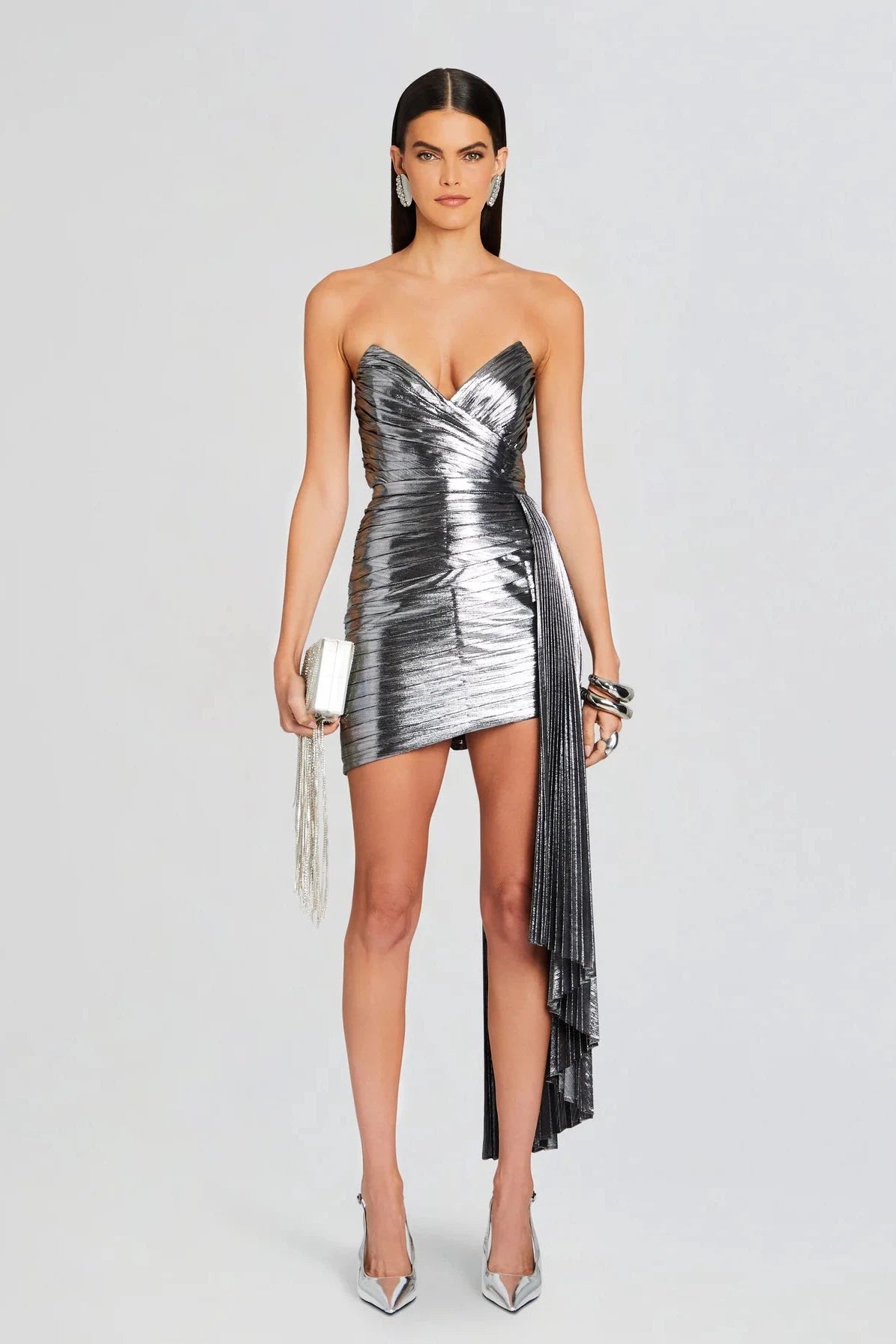 RETROFETE KENZIE DRESS IN GUNMETAL
