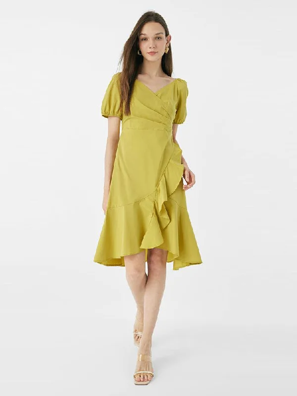 Ruffle Cotton Dress