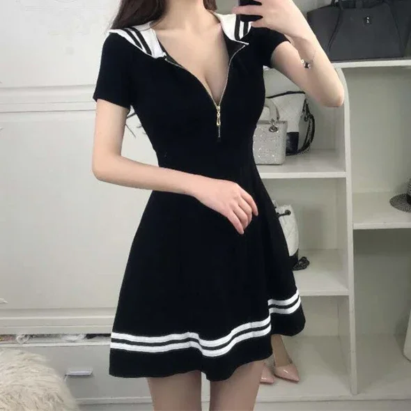 Seifuku Sailor Zipper Dress AD10906