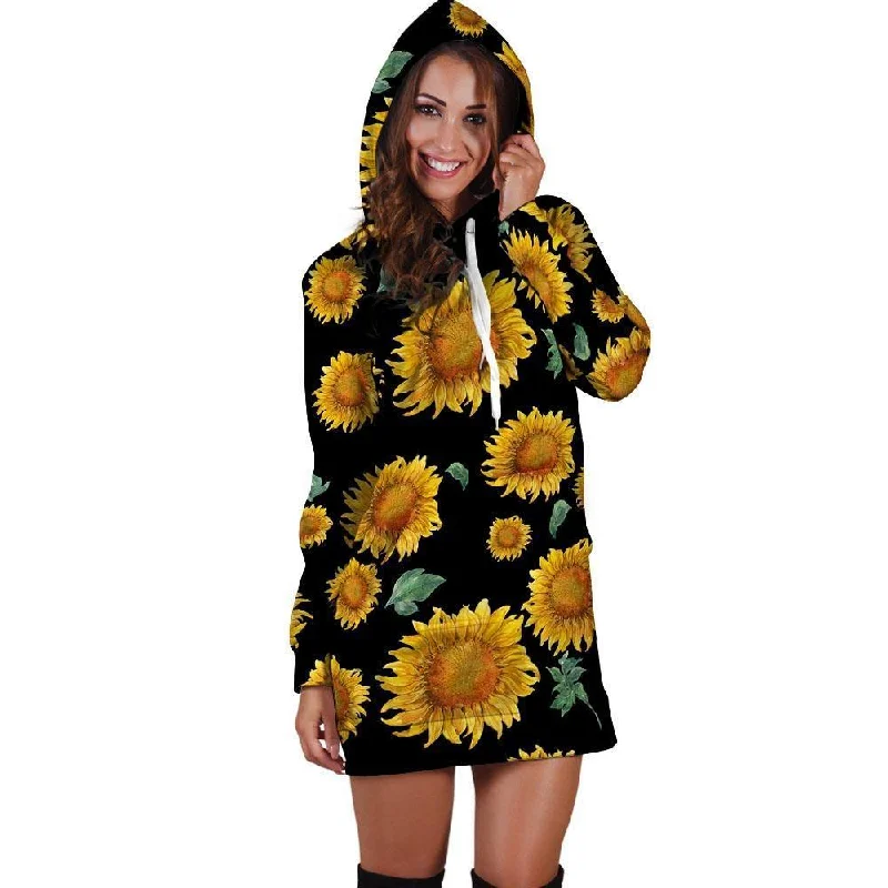 Sunflower Hoodie Dress