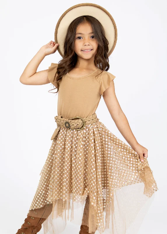 Tina Dress in Light Tan