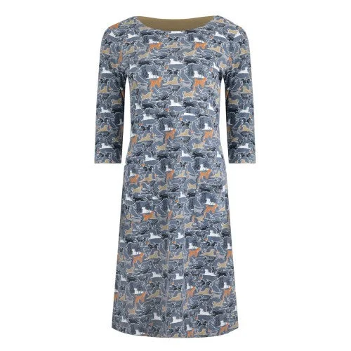 Weird Fish Womens/Ladies Starshine Dog Organic Cotton Dress