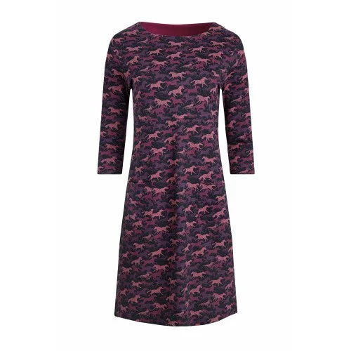 Weird Fish Womens/Ladies Starshine Horse Jersey Organic Casual Dress