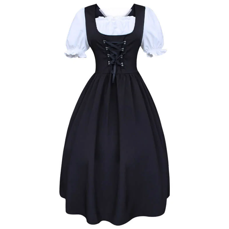 Women's Medieval Lace Up Costume Dress