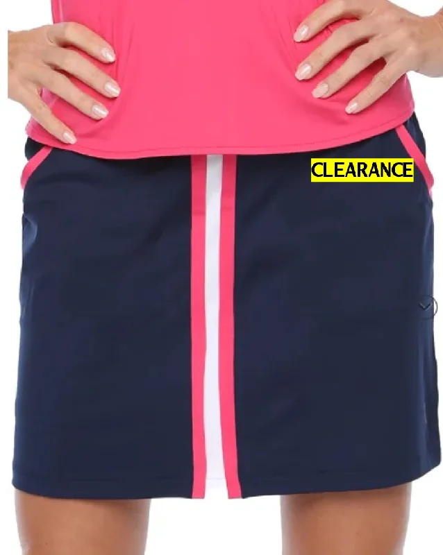 Belyn Key Notting Hill Stripe Front Skort 16.25" floral skirt print