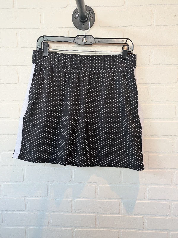 Black & White Skort Talbots, Size 8 velvet skirt plush