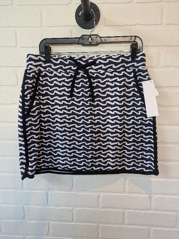 Blue & White Skort Talbots, Size 8 cotton skirt soft