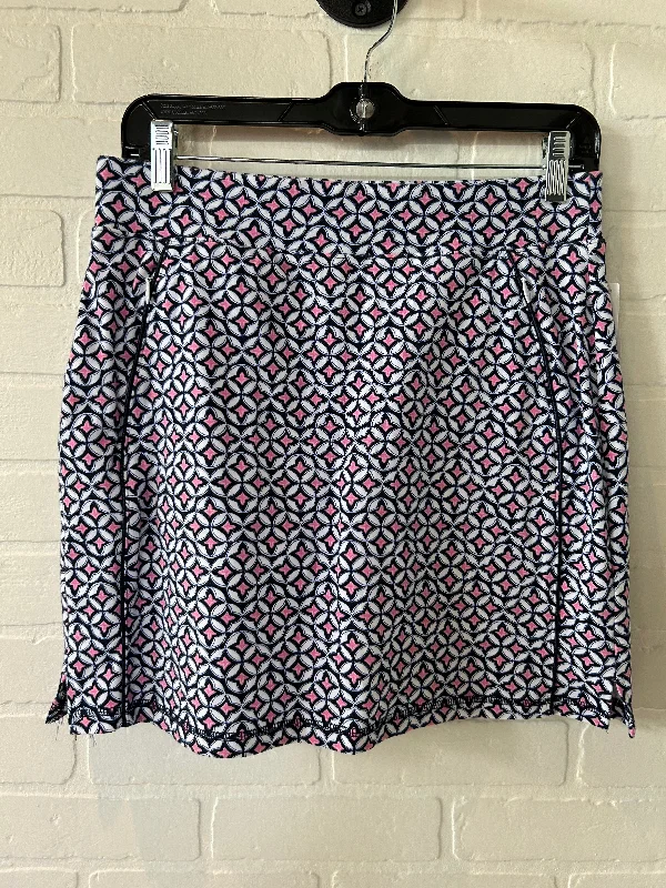 Blue & White Skort Talbots, Size 8 velvet skirt luxury