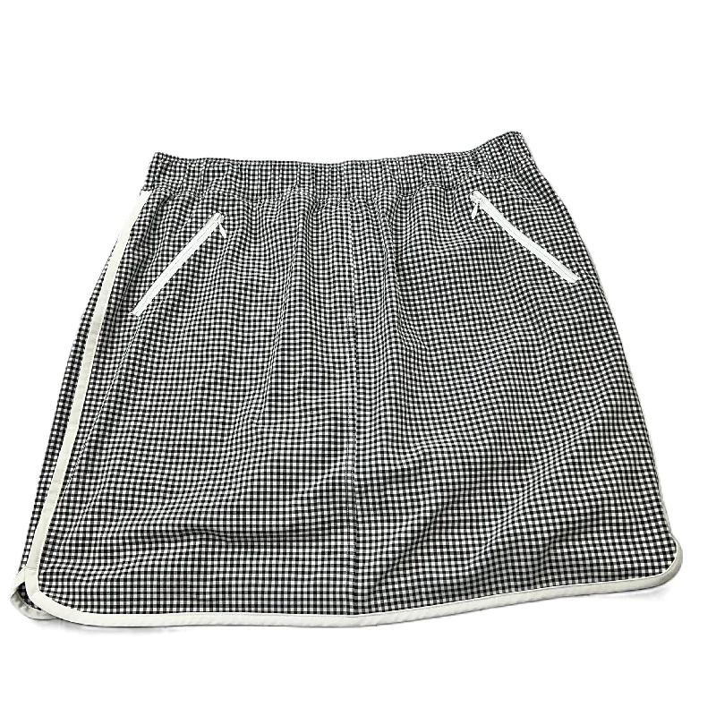 Checkered Pattern Skort By Talbots, Size: 18 leather skirt modern