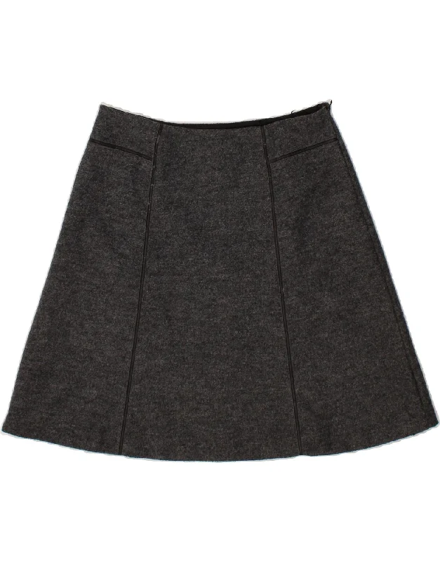 ESPRIT Womens A-Line Skirt UK 12 Medium W30  Grey Polyester linen skirt light
