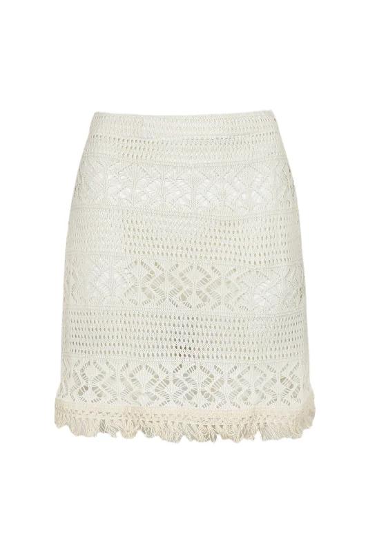 Hera Skirt Brandy cashmere skirt fine