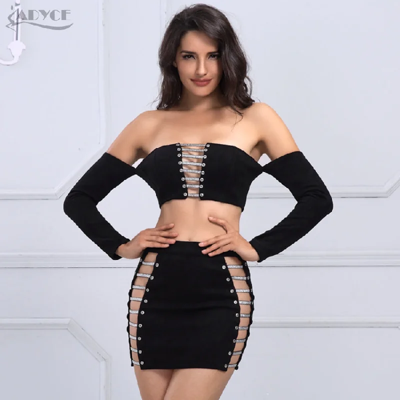 Hollow Out Crop Tops&Skirt Dress Set tulle skirt dreamy