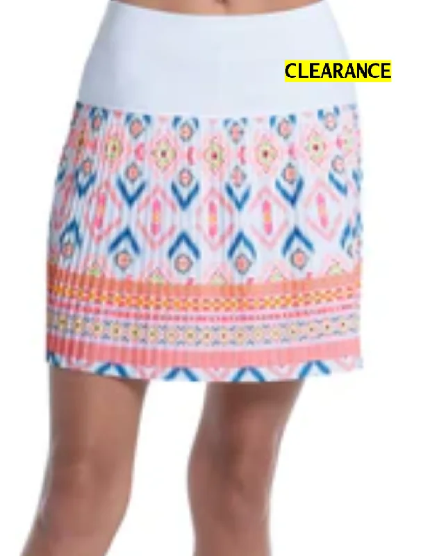 Lucky in Love Novelty Mojave Mood Pleated Skort 15.75" cashmere skirt plush