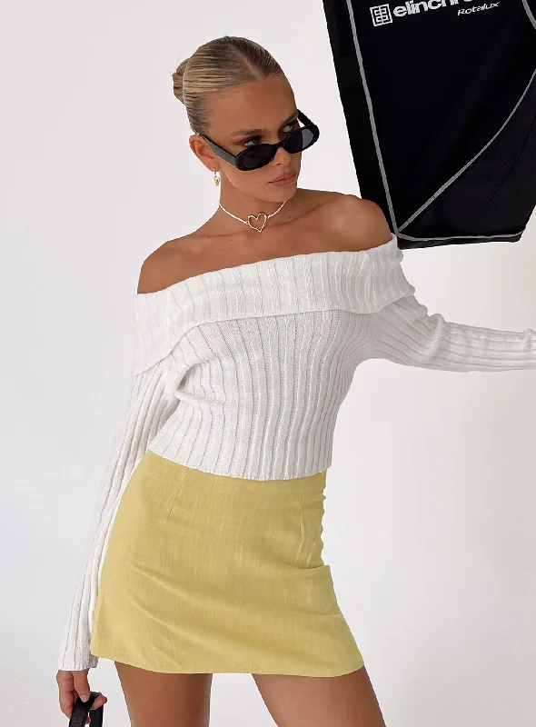 Selby Mini Skirt Lemon tulle skirt dreamy