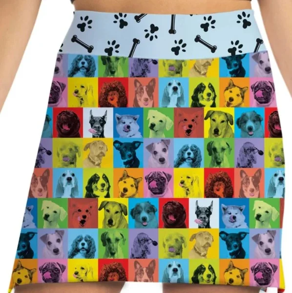 Skort Obsession Andy Woofhol Skort 17" cashmere skirt fine
