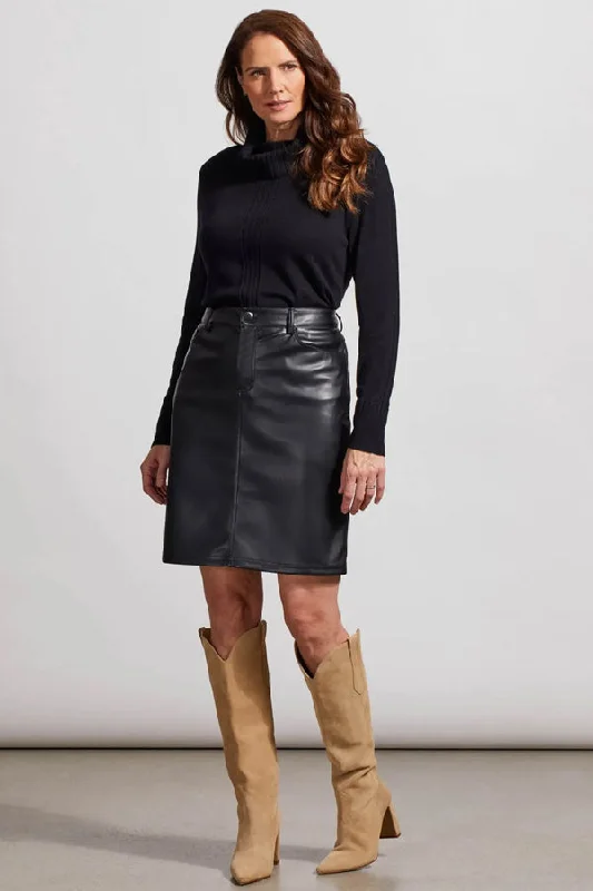 Tribal Faux Leather Skirt leather skirt bold